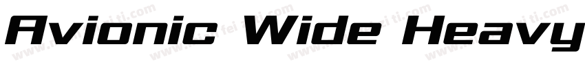 Avionic Wide Heavy字体转换